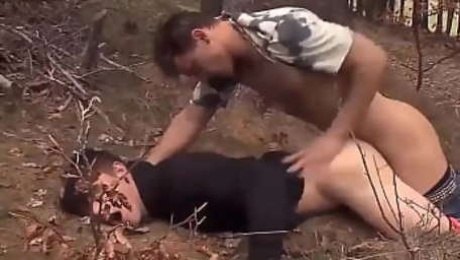 Outdoor Gay Sex in The Woods