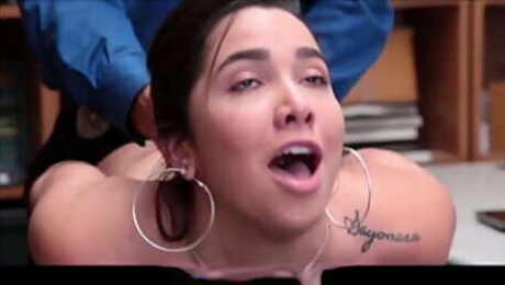 CuteShoplifter.com - Sexy Big Tits And Ass Shoplifter Karlee Grey Caught Stealing Clothes Fucked By Security