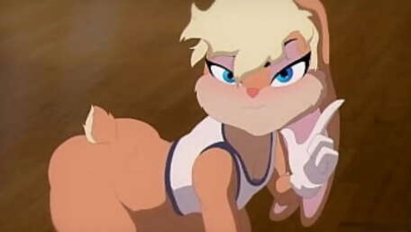 Lola bunny bets her body on a basketball game and gets her body torn apart after losing