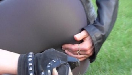 Jeny Smith see through yoga pants camel toe