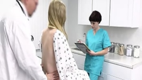 Perv Doc And Nurse Take Advantage Of Teen Cutie Harlow West