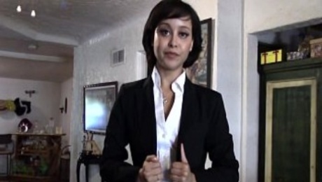 PropertySex - Cute real estate agent makes dirty POV sex video with client