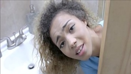 Cute Tiny Black Teen Nurse Stepsister Heals Her Brothers Junk