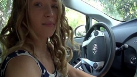 Incredible hot bitch fucked on backseat