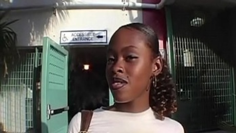 Brown Sugar show her blowing - white dick show her how to fuck-----