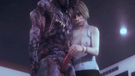 Silent Hill Heather Mason Brutally Fucked by Monster