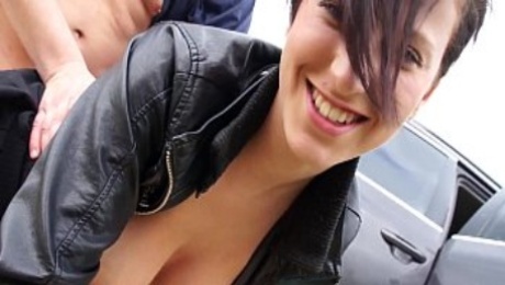 MyFirstPublic Emylia Argan with big boobs gets fucked in public
