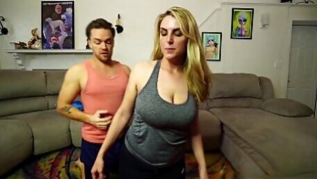 Busty Mom Gets Stretched Out by Big Dick Son