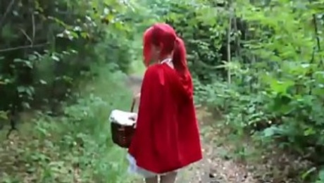French redhead eating cum before cosplay doggystyle