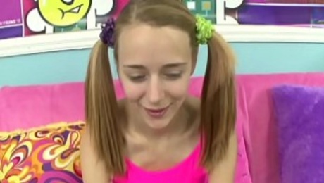 Petite stepsister caught masturbating