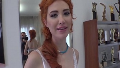 RoccoSiffredi Siberian Redhead uses Asshole at Casting Call