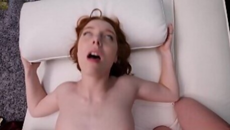 (Creampie) Two Natural Redheads Fuck The Same Guy