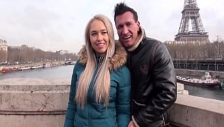 Sextape of a real couple on a honeymoon in Paris