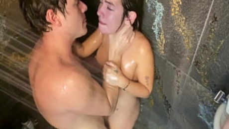 Getting Fucked Rough In The Shower Standing Missionary