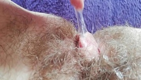 Super hairy bush big clit pussy compilation close up HD