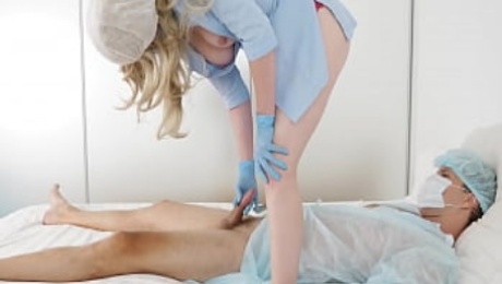 The nurse fucked the patient. Very good girl