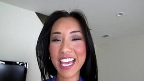 Asian Teen Alina Li Takes A Big Mouthful From Brannon Rhoades