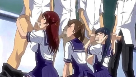 Horny Schoolgirls In a Super Orgy | Hentai