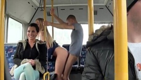 Blondie fucked on public bus Lindsey Olsen 2