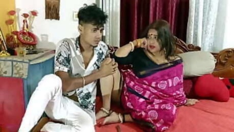 Indian New Stepmom VS Teen Boy Hot XXX Sex! fucks stepmother