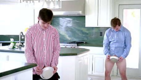 Two teenager guys  Anthony Pierce and Tyler Cruise suffer from being chronically horny, they are like two stags on heat! When they find out that their stepmoms just baked pies they just have to fuck the pies!!