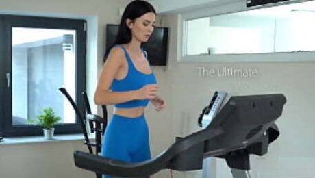 Busty Simon Kitty gets the ultimate sex workout session on treadmill with boyfriend- S17:E5