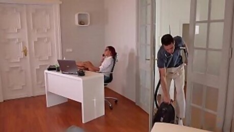 Rose Valerie's Anal Office Cleaning With Kai Taylor's Long