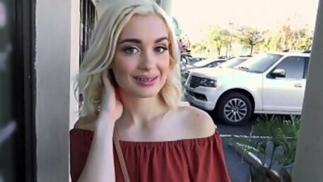 Shaved cunt tiny tits teen fucks outdoor
