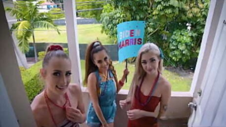 Teen Sluts Campaigning Hard-Sia Lust, Nola Exico, Kyler Quinn, Jax Slayher