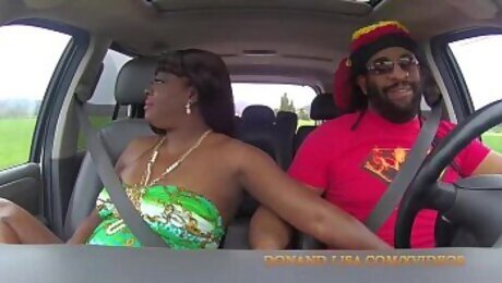 Don Whoe gets sloppy head from Lisa Rivera in the car  Don and Lisa