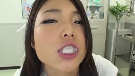 nurse Megumi Shino swallow 4 load and play with