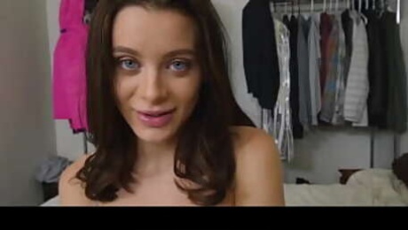 Gorgeous teen stepsister Lana Rhoades & Fucked By Creeper POV