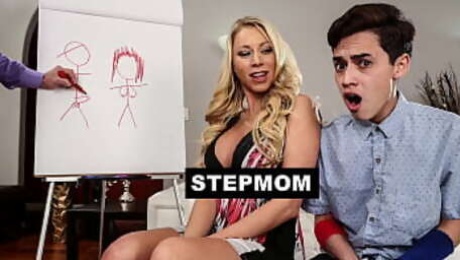 Stepmom Katie Morgan Helps Juan El Caballo Loco Lose His Virginity