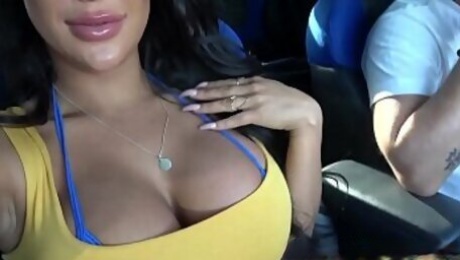 Busty sluts mouth jizzed