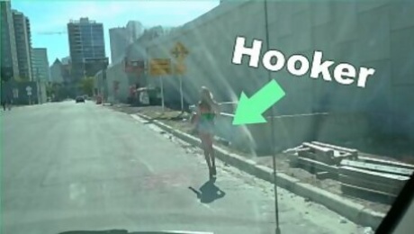 BANGBROS - The Bang Bus Picks Up A Hooker Named Victoria Gracen On The Streets Of Miami