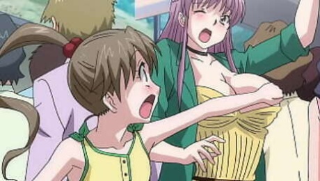 Petite Teen Touching Women in a Public Train | Uncensored Hentai
