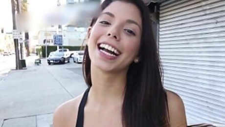 Latina teen jizzed in pov