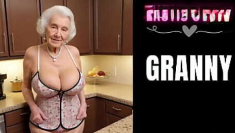 [GRANNY Story] Watching Stepfather fucking Step Grandmother in the Kitchen Part 1