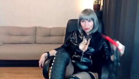 AimeeParadise is the best mature bitch on the web! Today this whore is in latex! Takes on the role of the Mistress))