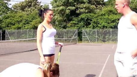 Hot step Mom Jess tricked to Fuck by Sons best Friend after Tennis match