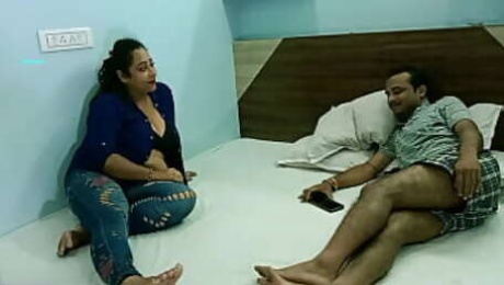 Indian husband shared his hot wife to client for Fucking one night!!