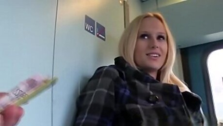 Mofos - Public Pick Ups - Fuck in the Train Toilet starring  Angel Wicky