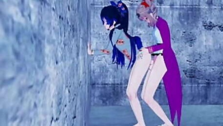 (Futa) Yorigami Joon Fucks Yorigami Shion in an Alley