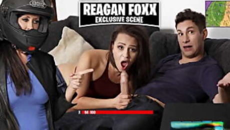 FILF - Stepmom Reagan Foxx Steals Stepson's Cock From His Girlfriend