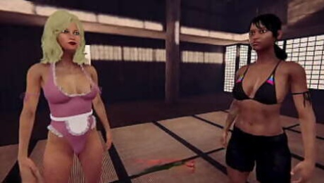 Faye vs. Dela (Naked Fighter 3D)