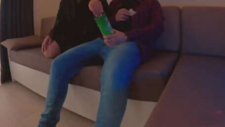 I put my dick in a box of chips and served my stepmom! HER reaction was amazing!