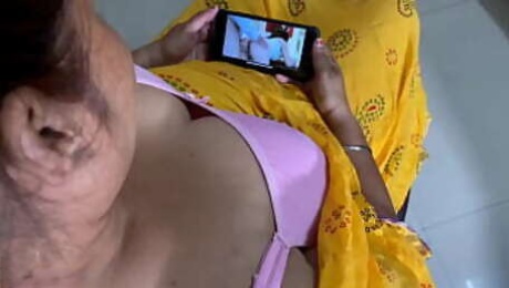 Indian step sister watching blue film and Ready to Sex with