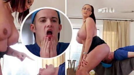 British MILF Emma Butt Gets Massage From Her Cheeky Stepson Sam Bourne