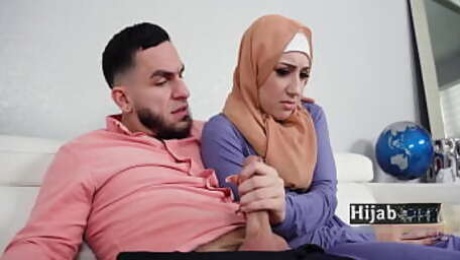 Maid In Hijab Caught Stealing - Violet Gems - Hijab4k