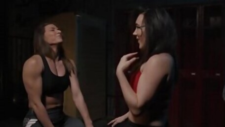 Two lesbian wrestlers eat each other - Ariel X, Sinn Sage